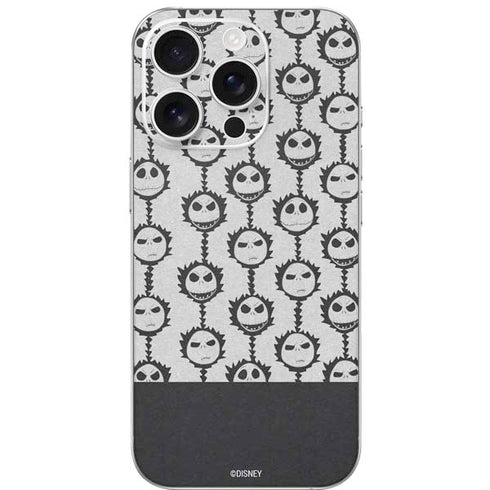 Disney The Nightmare Before Christmas Jack Skellington Face Expressions pattern iPhone 16 Pro Skin